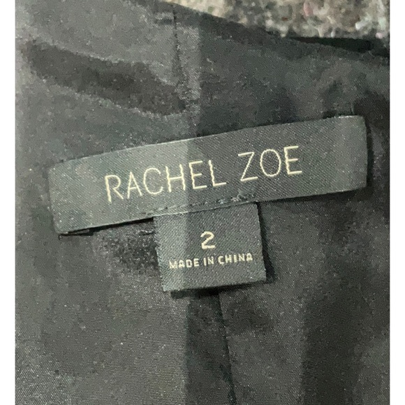 Rachel Zoe Black One-Shoulder Ruffle Dress - Picture 4 of 5